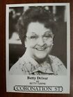 Betty Driver *Betty Turpin* Coronation Street Pre-Signed Autograph Fan Cast Card