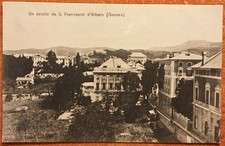 Un saluto da San Francesco d'Albaro (Genova). Veduta.