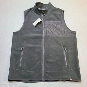 Alpine Design Mens Fleece Vest Extra Large Black Full Zip Mountain Vest - Picture 1 of 13