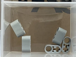 LEGO Parts - Técnica Gris Azulado Claro, Braza Levadiza Gruesa 1 x 2 - No 60483 - Cantidad 5 - Imagen 1 de 1