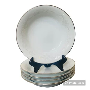 5 tazones de postre de frutas Noritake China Casablanca 5 5/8 pulgadas Japón #6842 blanco - Imagen 1 de 9