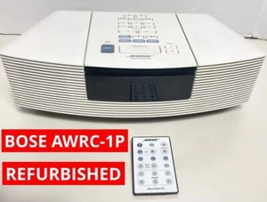 Refurbished Bose Wave CD Player AM/FM Radio Alarm Clock Platinum White AWRC1P - Picture 1 of 4