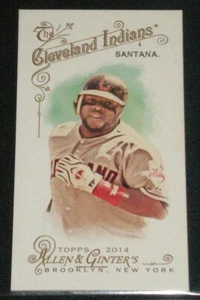 2014 Allen & Ginter A&G Back Carlos Santana #85 Cleveland Indians  - Picture 1 of 2