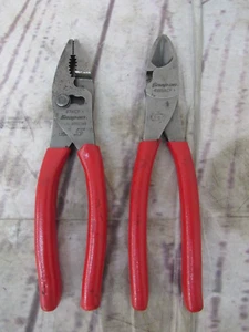 Snap-On 8 inch diagonal cutter and slip-joint pliers 388ACE, 47ACF - Picture 1 of 10