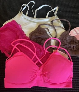 Lot Of 4 NWT Training Bras, Bralettes Girls Multi-Colors, Small - Picture 1 of 11
