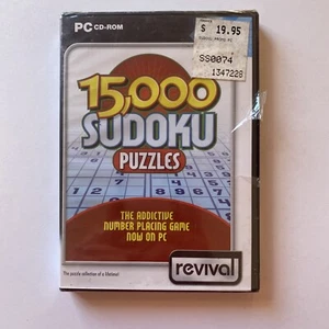 15000 Rompecabezas de Sudoku (2005) PC CD ROM Computadora Videojuego, Estrategia, Rompecabezas - Imagen 1 de 5