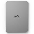 Lacie Mobile Drive, 1Tb, External Hard Drive Portable - Moon Silver, Usb-C 3.2,