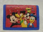 Walt Disney World Mickey, Pluto, Goody, Donadl bi- Fold hook-loop Wallet 