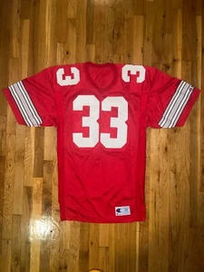 OHIO STATE BUCKEYES Champion Red Game Used Issued JOE MONTGOMERY Jersey 46 NCAA - Picture 1 of 8
