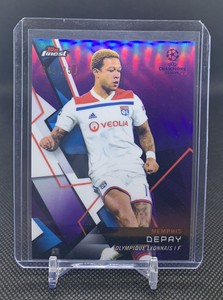 2018-19 Topps Finest UEFA Soccer Purple Refractor Memphis Depay 048/250 Lyon