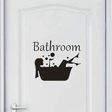 Bathroom Decal Sticker Art Vinyl Bath Home Room Decor Wall Stickers DIY Sign UK