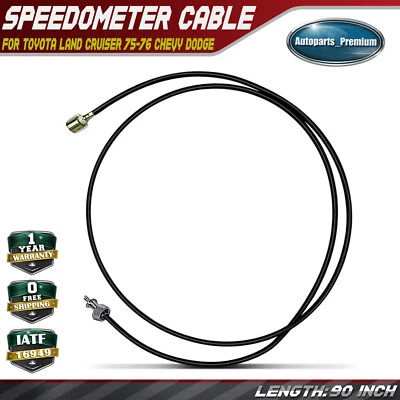 Cable velocímetro 90 pulgadas para camioneta Toyota Land Cruiser 75-76 Chevrolet Dodge Foto 1 de 4