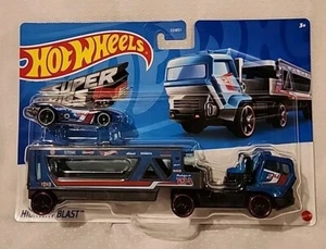 New 2024 Hotwheels Highway Blast Super Rigs. Color: Blue. - Bild 1 von 5