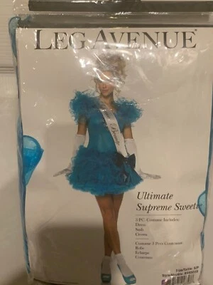 NUEVO SIN ETIQUETAS Leg Avenue Ultimate Supreme Sweetie Disfraz Sexy Desfile Reina Adulto Talla S Foto 1 de 4