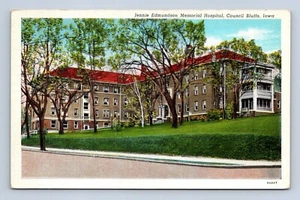 Jennie Edmundson Memorial Hospital Council Bluffs Iowa Postkarte nicht verschickt - Bild 1 von 2