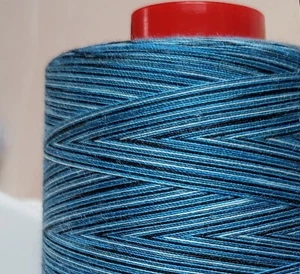 Teal Galaxy TWISTED THREADS 5000M Overlocker Thread, 100% spun polyester - Picture 1 of 6