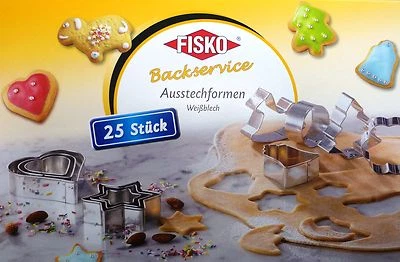 Ausstechformen Plätzchen Ausstecher 25 tlg extra hohe Backformen Set Weihnachten - Bild 1 von 4