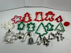 Lote De 20 Cortadores De Galletas De Navidad De Colección Aluminio Y Plástico Variedad De Formas - Imagen 1 de 7