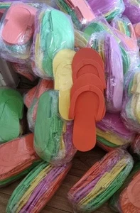 Joblot 33 packs of: 12Pairs Nail Salon Slippers/ SPA slippers/ Guest slippers - Picture 1 of 7