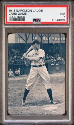 1913 NAPOLEON LAJOIE CARD GAME BLUE BACK NAPOLEON LAJOIE PSA 7 - Image 1 of 2