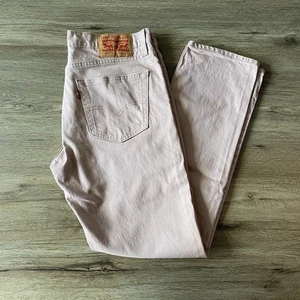 Levi's 511 Men's Jeans Regular Fit Straight Leg Size 33x30 Pale Pink Denim - Picture 1 of 14