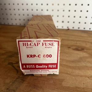 1 New Surplus BUSS KRPC800 KRP-C800 800 amp 600v Class L Fuse - Picture 1 of 1