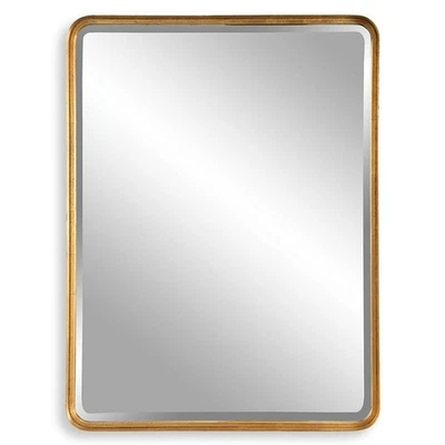 Crofton Large Gold Rectangle Vanity Mirror – Modern Wall Mirror, Uttermost 9739 - Image 1 of 4