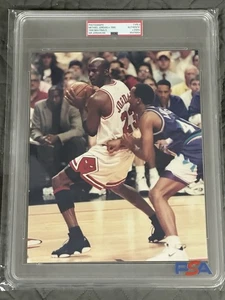 1997-98 Michael Jordan Last Dance NBA Finals PSA Type II Photograph Rare Image - Picture 1 of 5