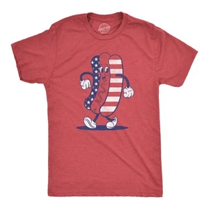 Camiseta para hombre 4 de julio perritos calientes divertida patriótica a la parrilla para hombres - Imagen 1 de 7