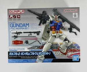 Bandai Gundam Entry Grade RX-78-2 Gundam Full Weapon Set 2021 Brand New Sealed - Foto 1 di 13