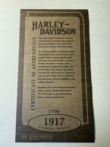Harley Davidson 1917 Motorcycle Model F 1:6 Diecast 3-speed V-Twin NIB - Picture 1 of 9