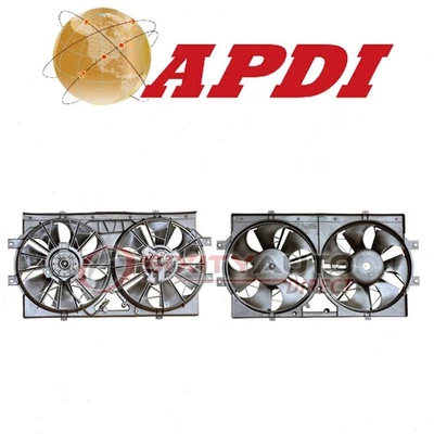APDI Dual Radiator & Condenser Fan Assembly for 1995-2000 Chrysler Cirrus - mv - Image 1 of 4
