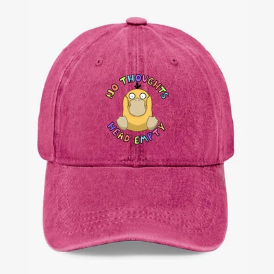 Psyduck смешной папа шляпа без мыслей голова пустой милый мультфильм бейсбольная кепка напечатано - Изображение 1 из 4