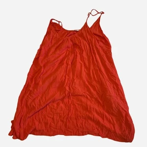 Elan Beach Women’s Red Sundress Size Large Flowy Spaghetti Strap Cover Up - Picture 1 of 6