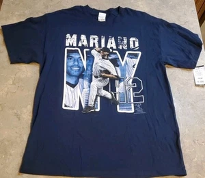 T-Shirt Vintage Mariano Rivera Blu 2010 Action Images NY Yankees Taglia L - Foto 1 di 6