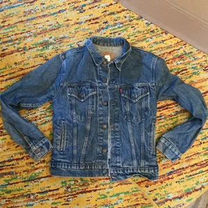 Giacca jeans vintage Levis Trucker denim donna taglia 20 made in USA 70706-0216 - Foto 1 di 11
