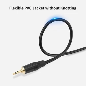 Durable 3.5mm Male to 90-Degree Angled XLR Female Balanced Microphone Cable - Picture 1 of 13