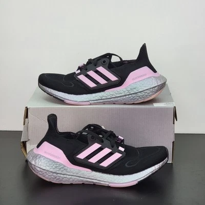 Adidas Ultraboost Women's Size 7 Running Shoes Black Pink Athletic Sneakers - Image 1 of 4