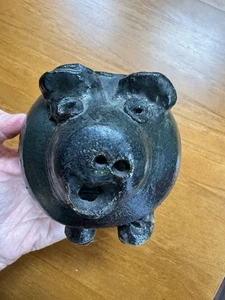 BANCO CERAMICA STUDIO MAIALE VINTAGE FATTO A MANO firmato - Foto 1 di 17