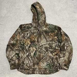 Bern Real Tree Camo Insulated Quilt Lining Hood Zip Up Jacket Men’s Size Medium - Bild 1 von 9