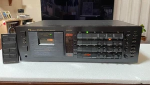 Imperfect - NAKAMICHI DRAGON Auto Reverse Cassette Deck Black Initial type - Picture 1 of 8