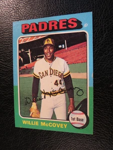 Juego de béisbol Topps 1975 #450 Willie McCovey, Padres de San Diego, en muy buen estado+ - Imagen 1 de 5