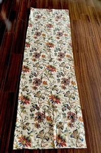 Waverly Flächenvorhang Jakobsmuschel hellbraun Blumenmuster 50x78" Stange Tasche Panel EUC - Bild 1 von 9
