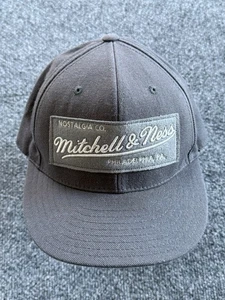 Mitchell & Ness Nostalgia Co. eng anliegende Mütze 7 3/8 grau Wollmischung bestickt Patch - Bild 1 von 10