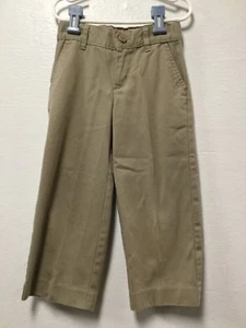 Austin Trading Boy Pants Size 5 Khaki Button Adjust Elastic Waist 179 - Picture 1 of 7