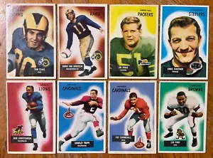 1955 Bowman Football Star Lot x 8 = Summerall-van Brocklin-Fears-Ringo + mehr - Bild 1 von 11