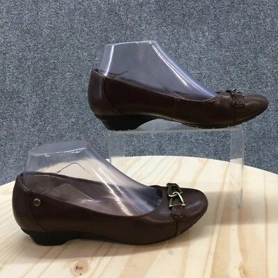 LifeStride Shoes Womens 6 W Umay Slip On Loafers Brown Faux Leather Casual - Image 1 of 4