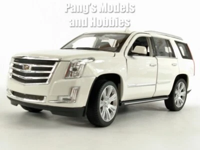2017 Cadillac Escalade - WHITE - 1/27 Scale Diecast Car Model by Welly - Image 1 of 4