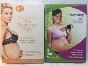 2 Prenatal workout DVD set Tracy Anderson The Pregnancy Project 9 disc fitness - Foto 1 di 4