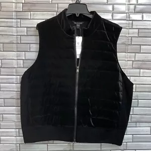 NWT Athleta Hanover Hybrid Full Zip Black Vest Size 3X MSRP $199 - Picture 1 of 6